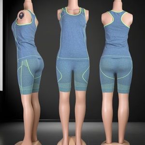 Women’s Top and Bottom Shots Yoga Sport Workout Set Size M